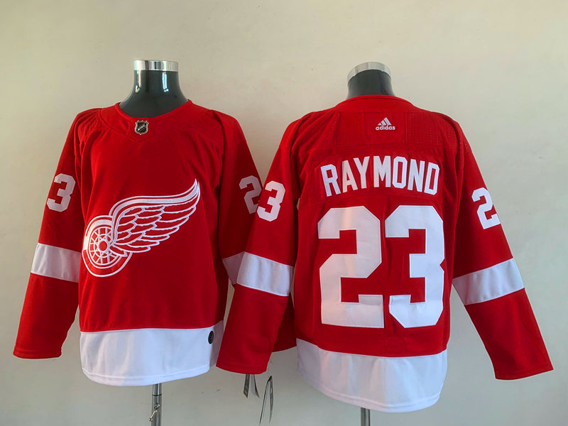 Men's Detroit Red Wings Lucas Raymond #23 Red Home Breakaway Jersey Men's Detroit Red Wings Lucas Raymond #23 Red Home Breakaway Jersey